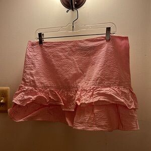 Cutest Vintage Striped Mini Skirt